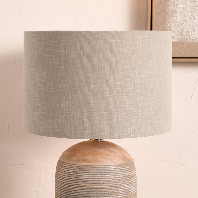 23 cm H Drum Lamp Shade ( Screw On ), Taupe