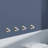 4 Pieces Knob Round Base Wall-Mount Robe/Towel Hook In Gun Gray