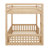 Full Over Full Wooden Bunk Bed With Ladder And Safety Rails-1556099876