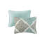 Ensemble de courtepointe réversible imprimée 6 pièces avec coussins décoratifs, double / grand, certifié OEKO-TEX pour le confort et le bien-être-119071139-119071142