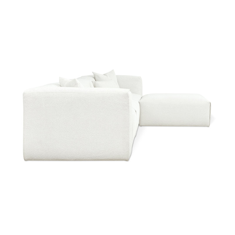 Nest Modular 4-PC Sectional, Bone Boucle
