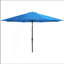 Parasol solaire 11 pi avec DEL et manivelle, inclinable * 8 baleines, toile résistante aux rayons UV pour la piscine, la cour et le patio (sans base)