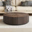 Table basse ronde moderne, table basse en bois pour le salon-302236192