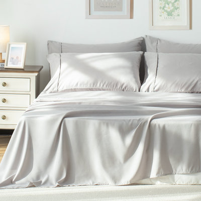 Kasentex 1800 Series Soft Microfiber Sheet Set - Grey King