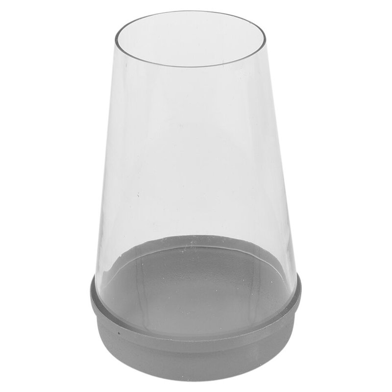 2 Piece Glass Lantern Set, Grey 