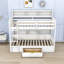 Lit superposé simple au-dessus de simple avec tablettes Gurleen par Harriet Bee-1649932213