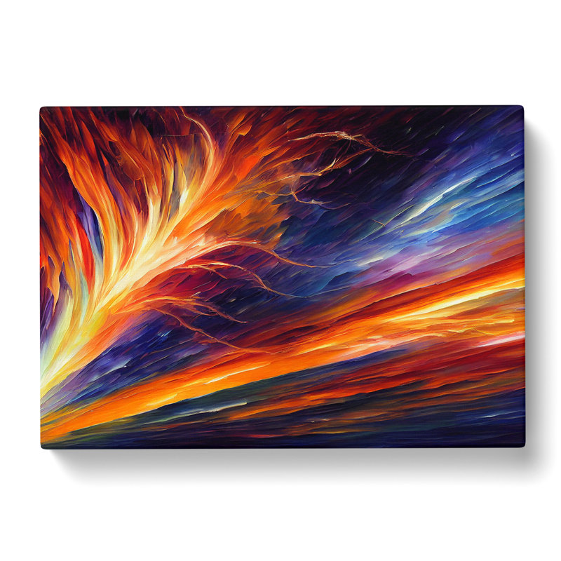 Glorious Electricity - Wrapped Canvas Painting, 35cm H x 50cm W x 3cm D