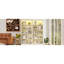 Bibliothèque décorative à 5 tablettes avec tablettes réglables, bande à DEL, trou pour câbles, 82,01 po de hauteur, beige et jaune, idéale pour la décoration intérieure