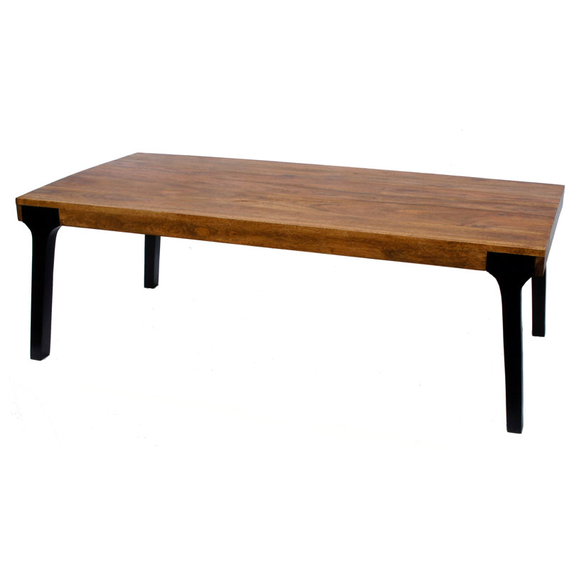 Early Solid Wood Four Leg Coffee Table