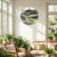 Horloge murale en verre-125045425