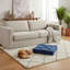 Coussin de sol carré de 24 po de largeur avec poignée