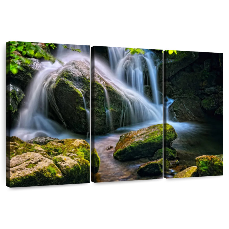 Alvord Rocks Under The Waterfall, 36" H x 57" W
