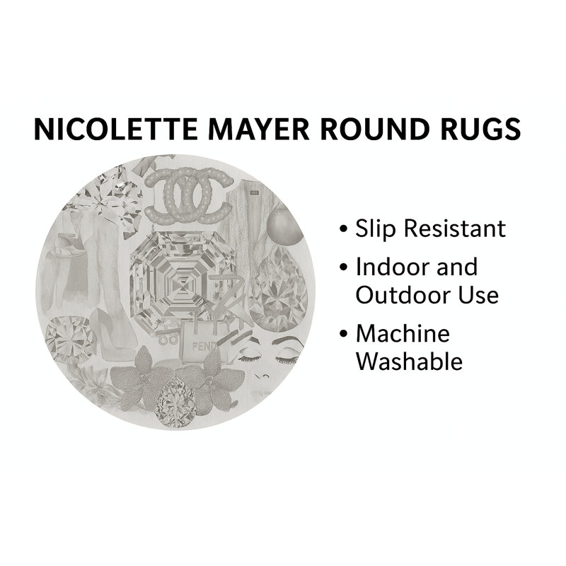 Geometric Area Rug, Black White, Rectangle 3' x 5'