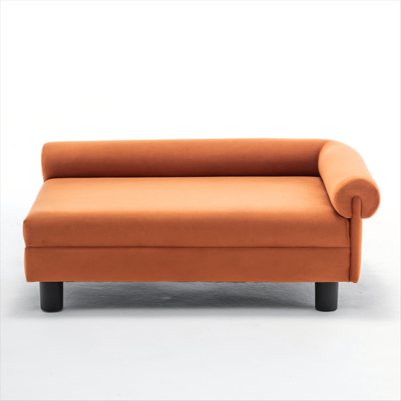 Lit pour chien Malcolm Elegant Rectangle, Orange