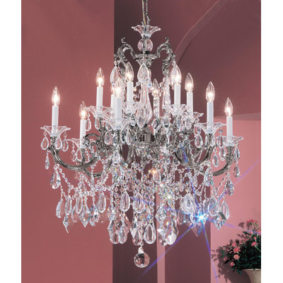 Style bougie classique/traditionnel 12 lumières lustre Fabry