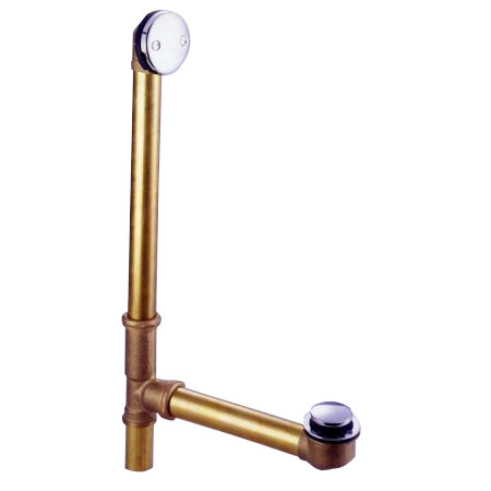 Drain de baignoire avec trop-plein, Chrome