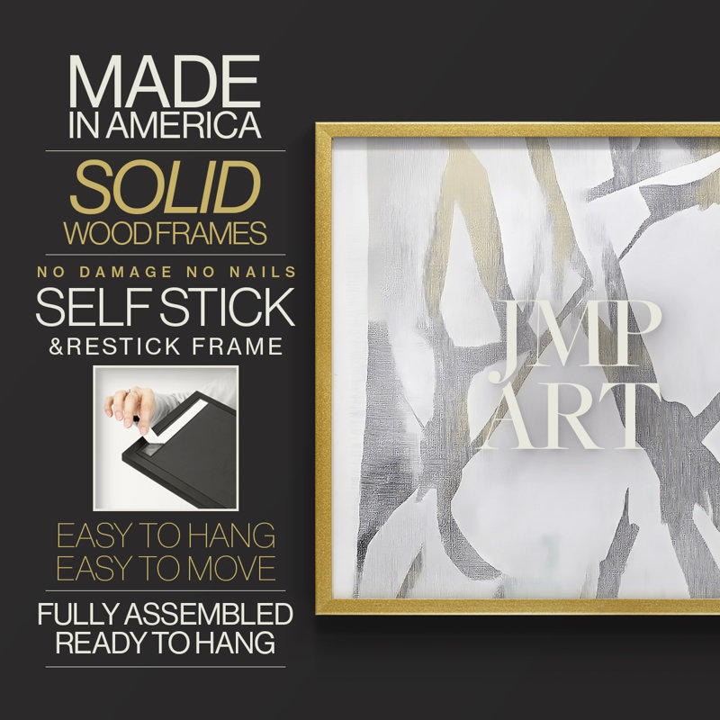 Abstract Series-LXXXII -Framed Print - Restickable, 16" H x 20" W