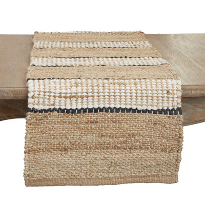 Linge de table Sanne 45% jute - 35% viscose - 15% coton - 5% cuir