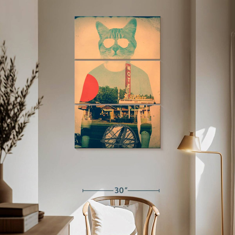 Brampt Cool Cat Vintage, 65" H x 42" W