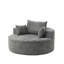 Fauteuil-lit moderne moelleux de 55 pouces avec coussin de dossier intégré, aucun assemblage requis, siège confortable à ressorts-1110888648-1110888651