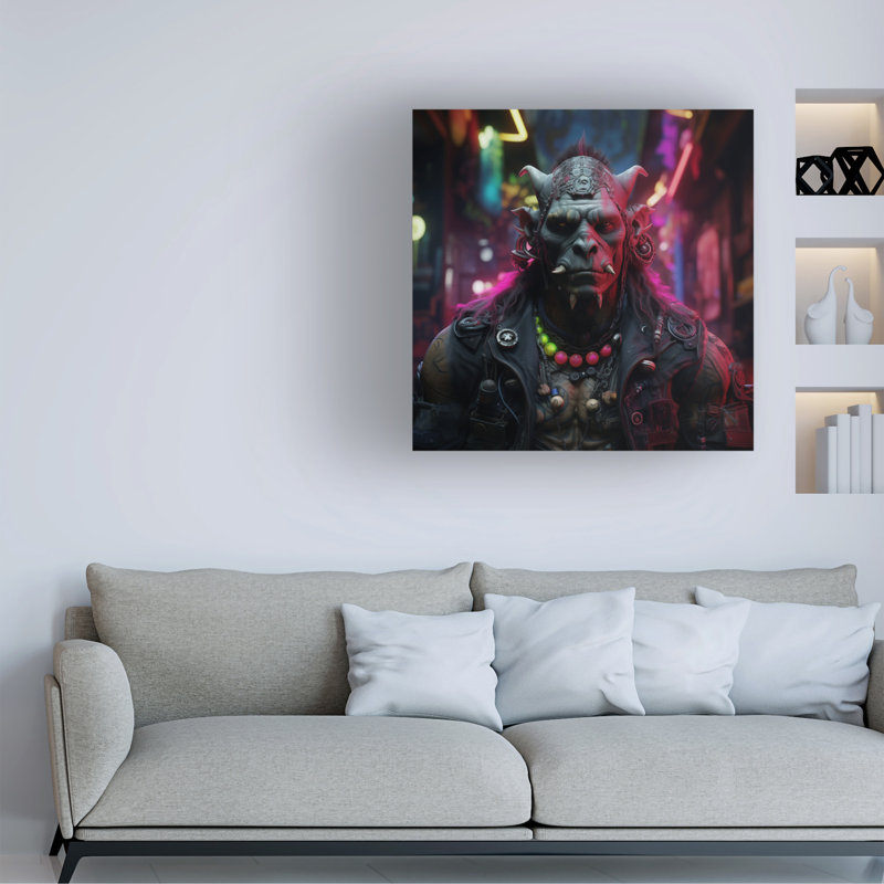 Œuvre bolognaise, Rouleau R3darch0n, Cyberpunk, H 14 po x l 14 po