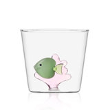 Marine Garden - Tumbler Green Fish Pink Seaweed 11.5 Oz