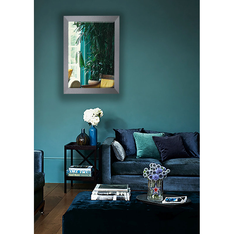 Versal Wood Flat Mirror, 35.5" H x 30" W