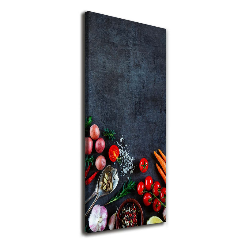 Vegetables And Spices - Wrapped Canvas Print