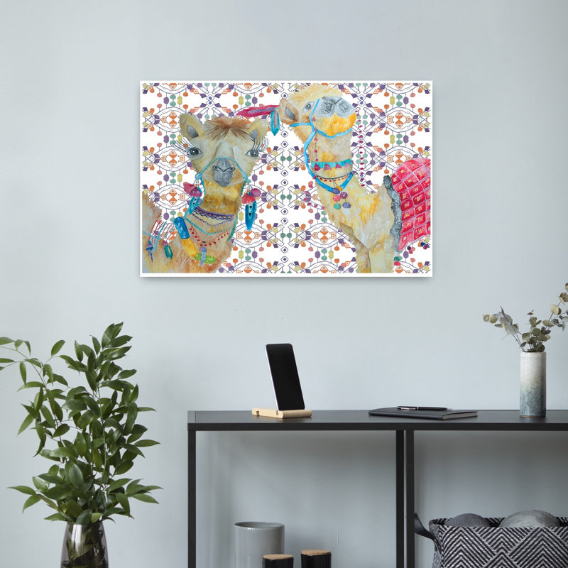 Art contemporain avec art géométrique énergique, H 16 po x l 24 po