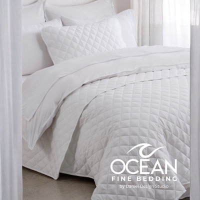 OCEAN FINE BEDDING Quilted Coverlet
