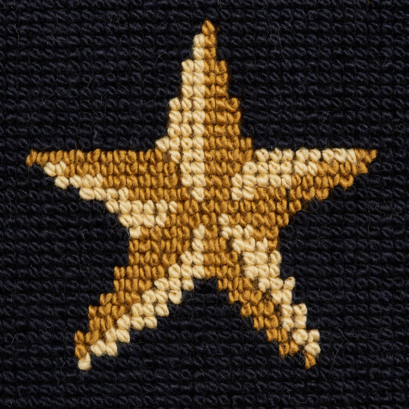 Star Épinglé Fabric, Black