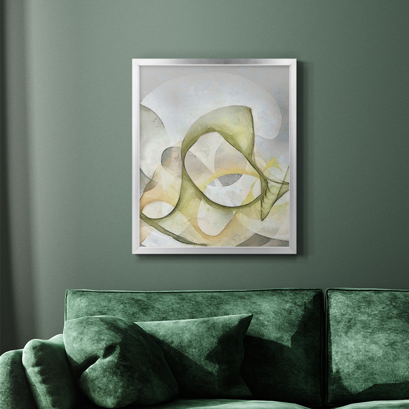 Toile encadrée de qualité supérieure Excasion II - prête à être accrochée, Argent, H 24 po x l 20 po