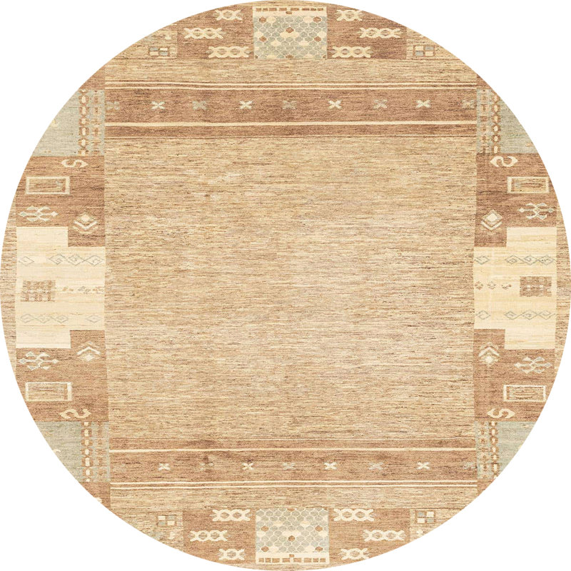 Tapis abstrait moderne 3234, Rond 7 pi