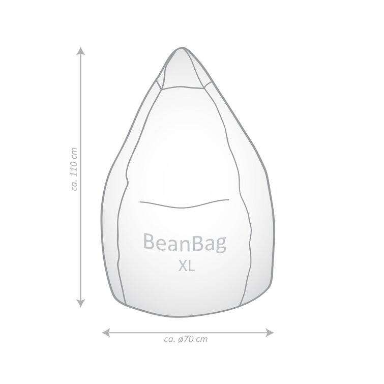 Bean Bag Dimensions (Different Sizes & Chart) - Designing Idea