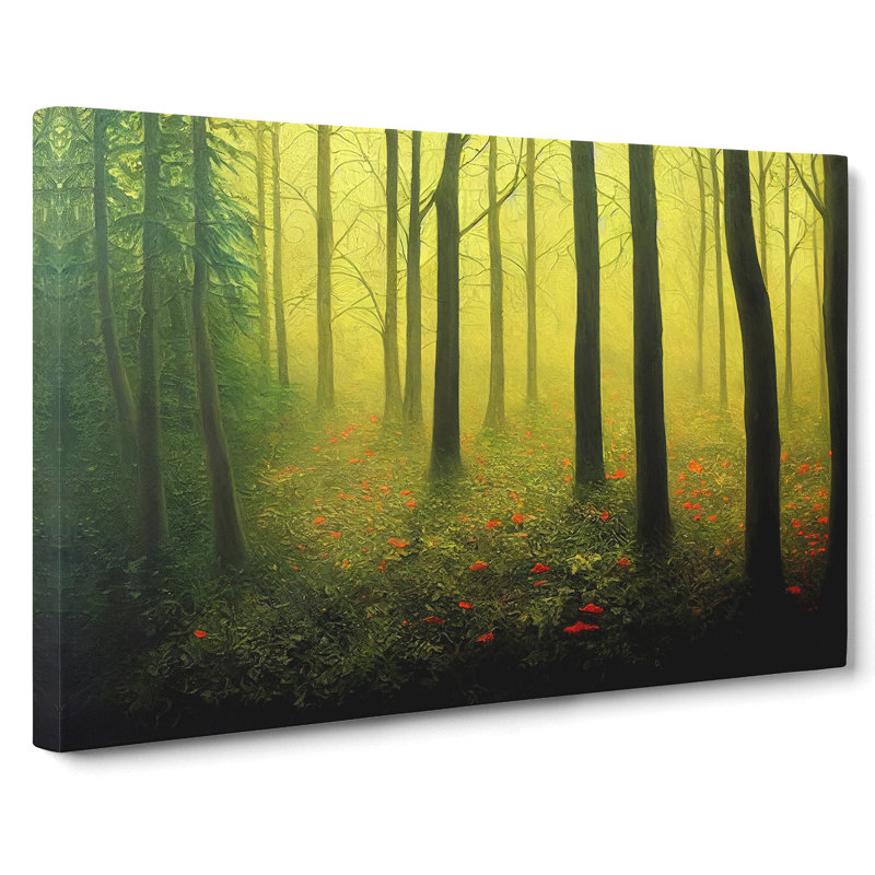 Painted Forest Vol.1 - Wrapped Canvas, 35cm H x 50cm W x 3cm D