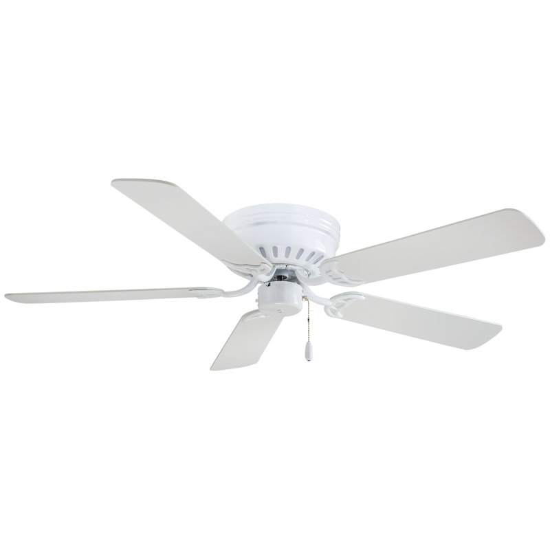 Mesa 52" White MDF 5-Blade Low Profile Ceiling Fan