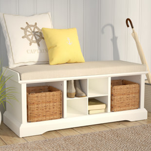 Agora Polyester Blend Upholstered Storage Bench