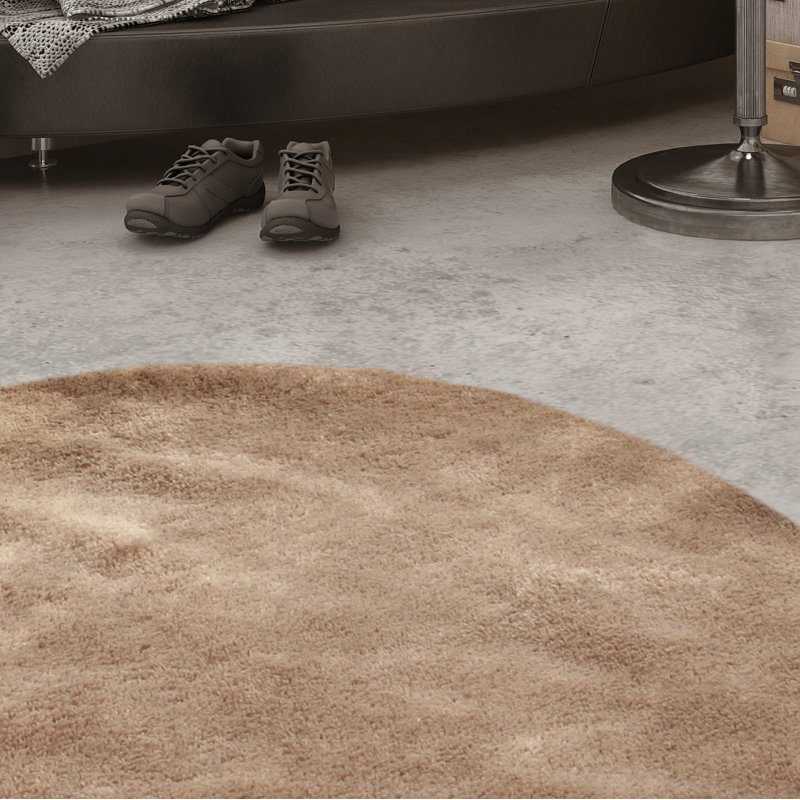 Round Tapp Solid Colour Area Rug, Round 200cm