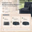 Fauteuil d'appoint modulaire compressé moderne avec accoudoir gauche-505311419