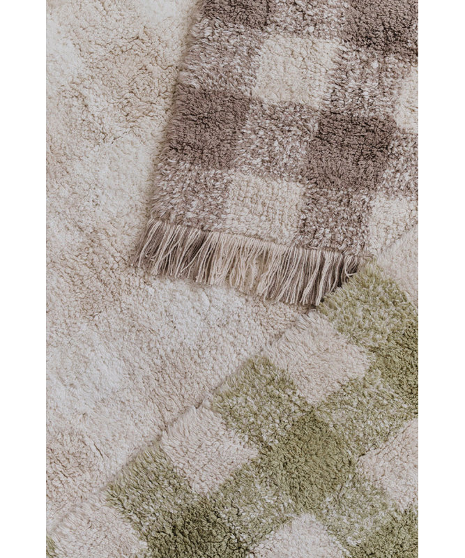 Washable Rug Vichy, Rectangle 4' 11" x 5' 11", Ivory