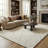 Rug Branch Nysa 7' x 10' (6'7" x 9'6") Beige/Cream Boho Indoor Area Rug, Modern, Medium Pile, Stain-Resistant Carpet - Living Room, Bedroom, Dining Room, and Kitchen-1110940314