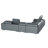Upholstered L-Shaped Sectional Symmetrical-69489243