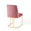 Chaise d'appoint de salle à manger en velours Amplifier Base Performance-1253133070-1253133068