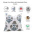 Coussin décoratif fait à la main avec imprimé de blocs pour canapé et lit style campagnard-700337530