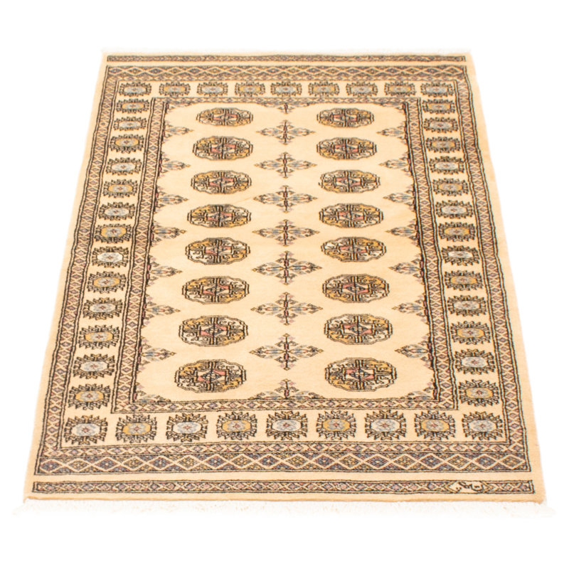Tapis unique en laine noué à la main Bokhara Peshawar 3 pi 2 po x 5 pi 6 po