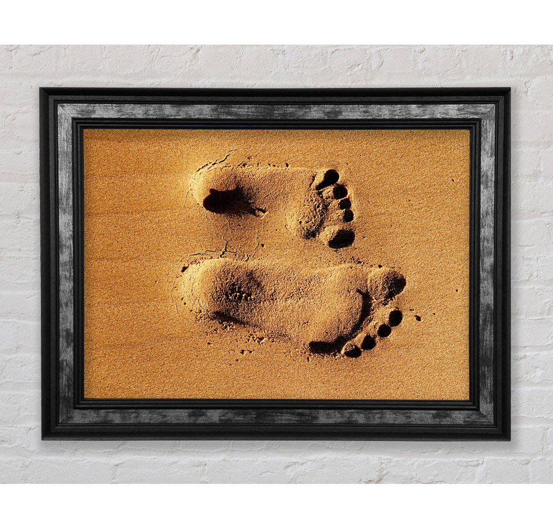 Footprints in the Sands of Time - Einzelne Bilderrahmen Kunstdrucke