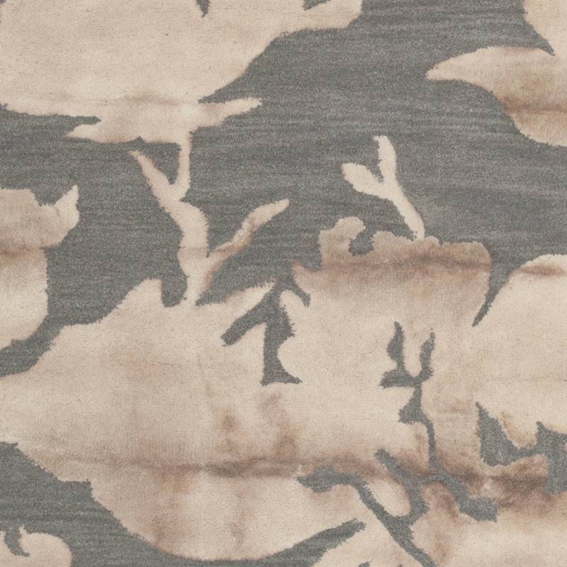 Coleman Hand Tufted Wool Floral Rug, Rectangle 2' x 3'