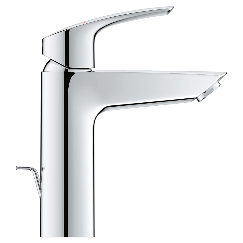 Eurosmart® Single Hole Bathroom Faucet with Drain Assembly, StarLight Chrome