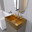 Meuble-lavabo autoportant 20 po en rouge avec comptoir intégré en acier inoxydable 304 brossé-1164279554
