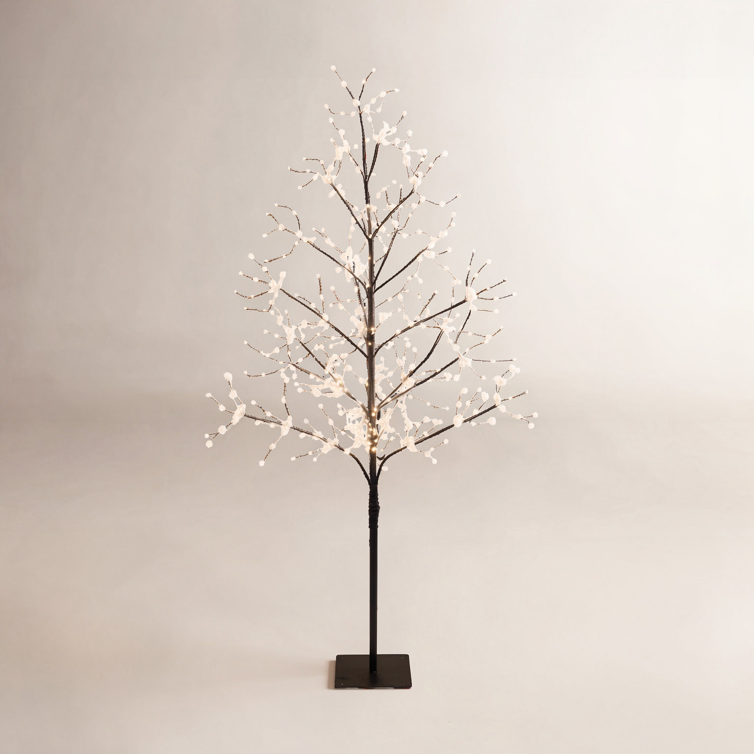 Black Fairy Light Tree, 60" H x 32" L x 32" D